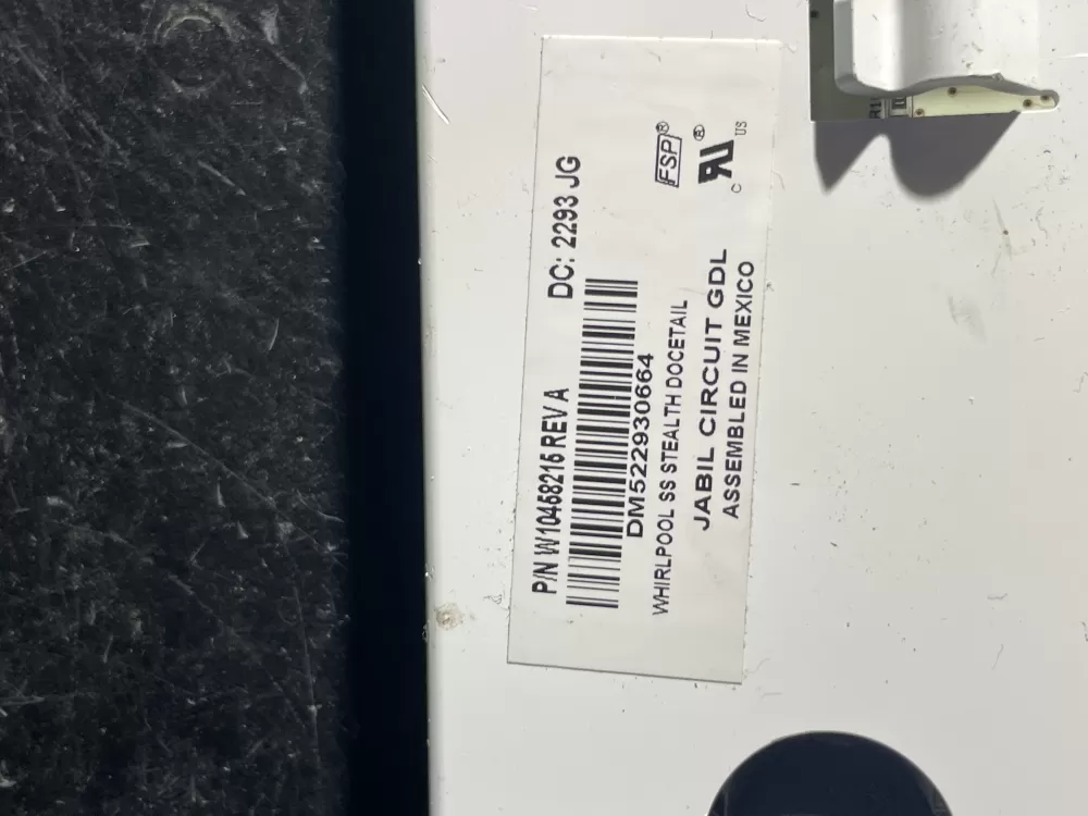 Whirlpool W10458215 Refrigerator Control Board Dispenser AZ37830 | Wm418