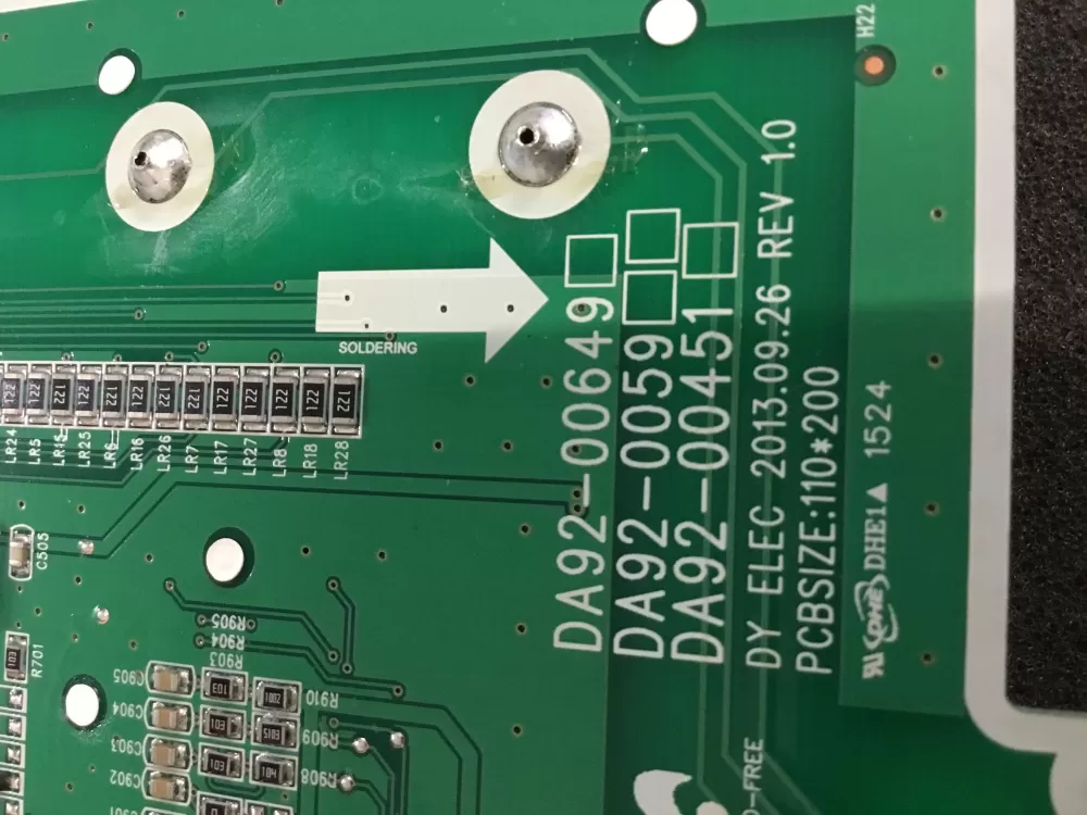 Samsung DA92 00649A Refrigerator Control Board Dispenser AZ81422 | NR1477