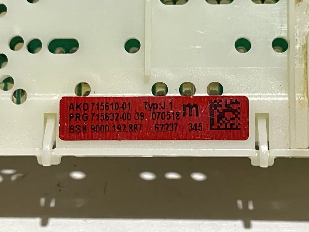 Bosch 9000192887 Dishwasher Control Board # 642142 AZ139730 | Wm1614