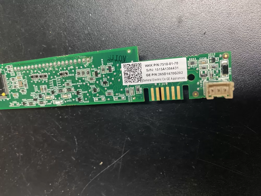 GE 265D1470G202 Dishwasher User Interface Control Board AZ10662 | BK609