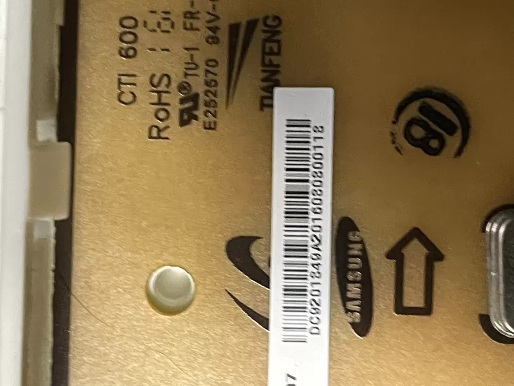 Samsung DC92 01849A Washer Control Board AZ15881 | WMV279