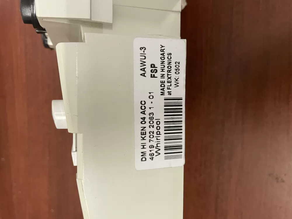 Whirlpool 1 01 10030  Panel Assembly Invid 0030 Control Board AZ28756 | KMV109