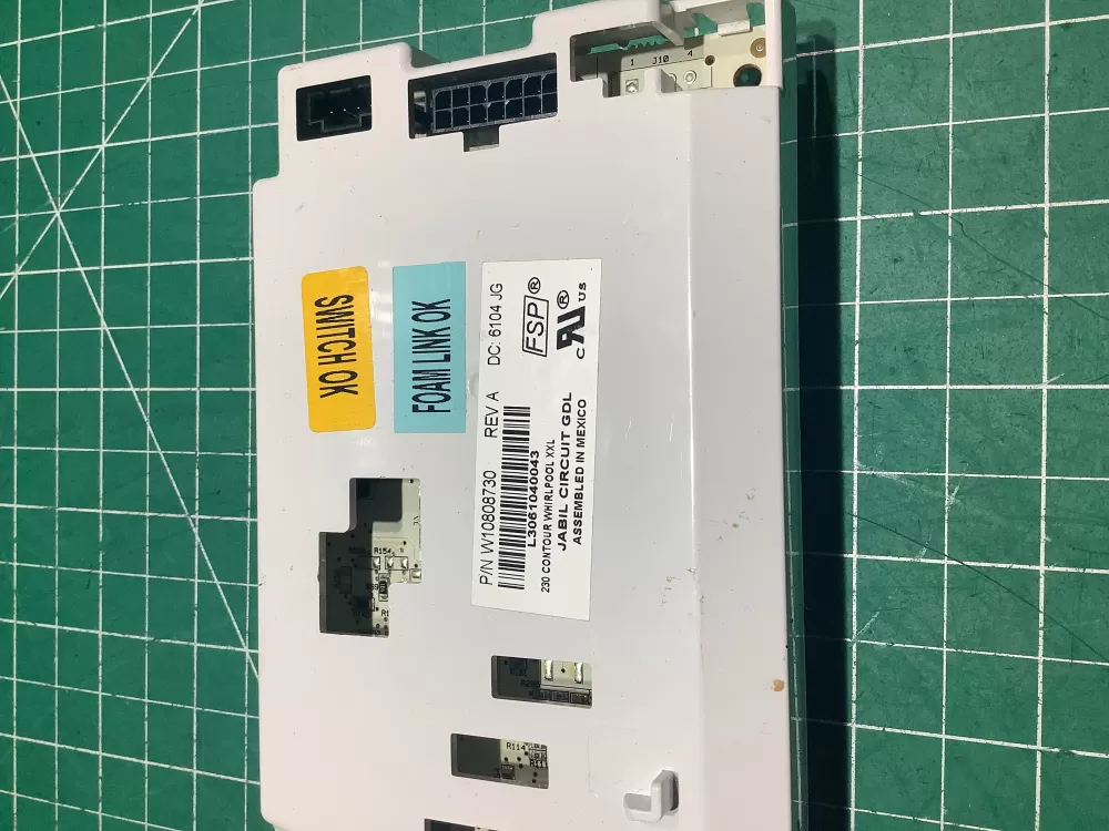 Whirlpool W10808730 W10852669 PS11731220 Refrigerator Control Board Dispenser