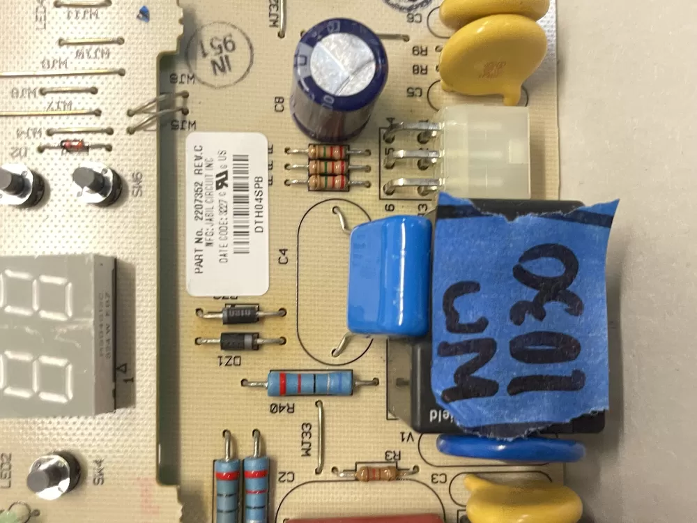 KENMORE REFRIGERATOR CONTROL BOARD 2207352 8201660 AZ216990 | Wm1030
