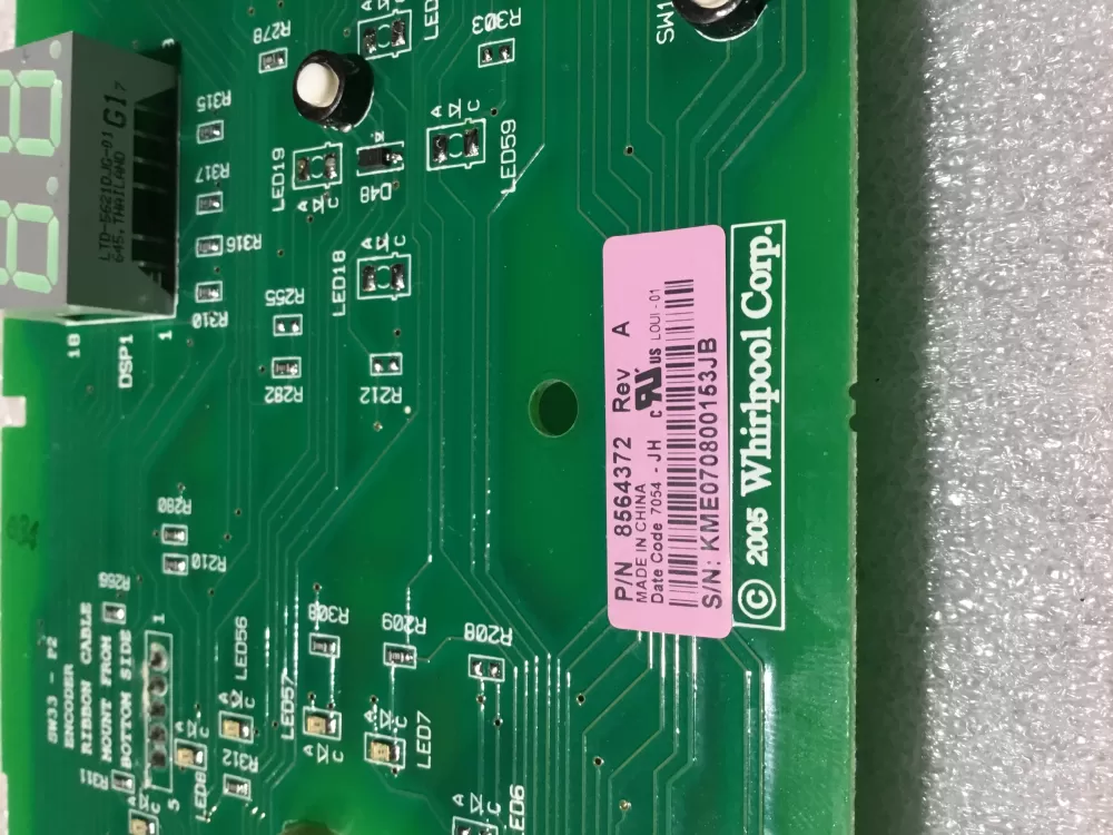 Whirlpool Kenmore 8564372 WP8564372 Washer WP Control Board AZ64023 | NRV571