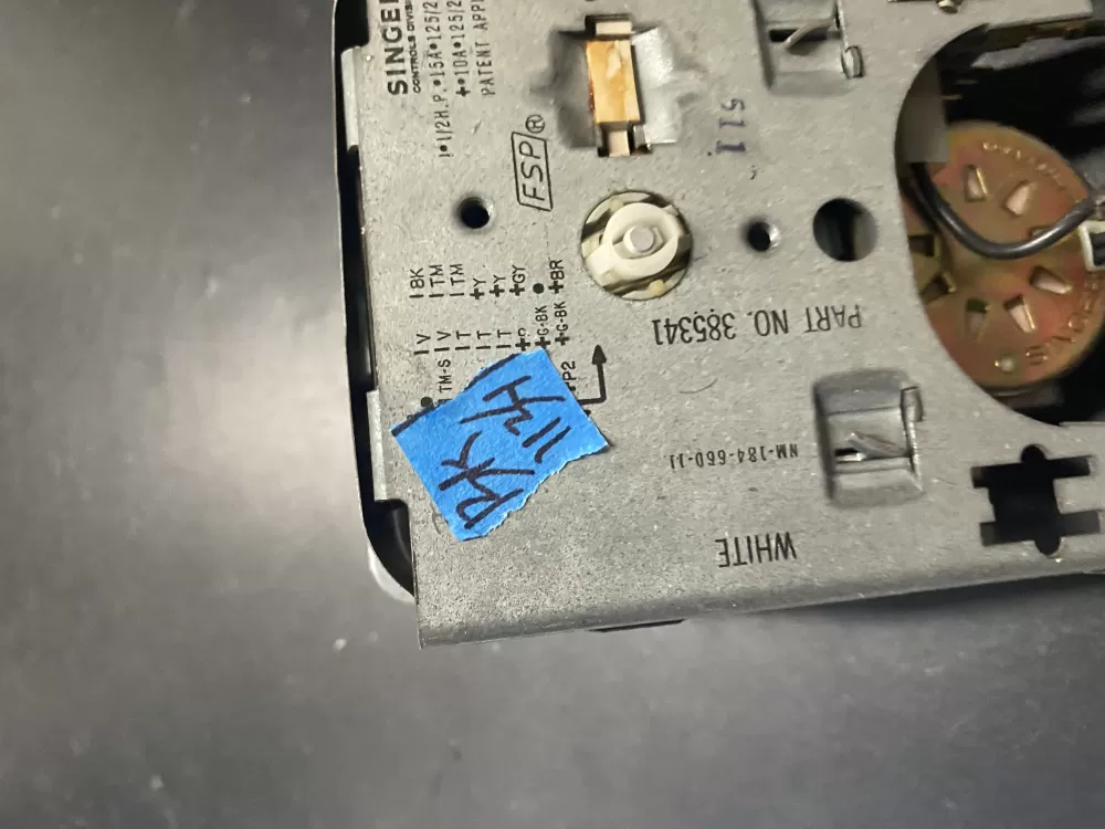 Whirlpool 385341 Washer Timer AZ6396 | BK1134