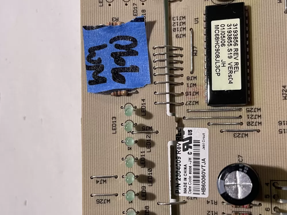 Whirlpool 2252197 AP3713826 Control Board AZ145216 | Wm990