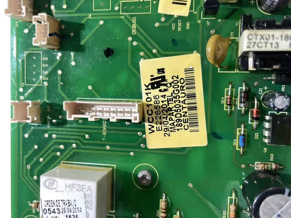 GE 189D5035G002 WH12X20274 Washer Control Board AZ184625 | Wm305
