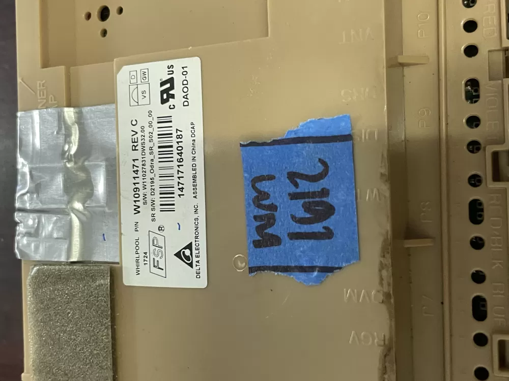 Whirlpool W10911471 W11120155 Dishwasher Control Board AZ98552 | Wm1612