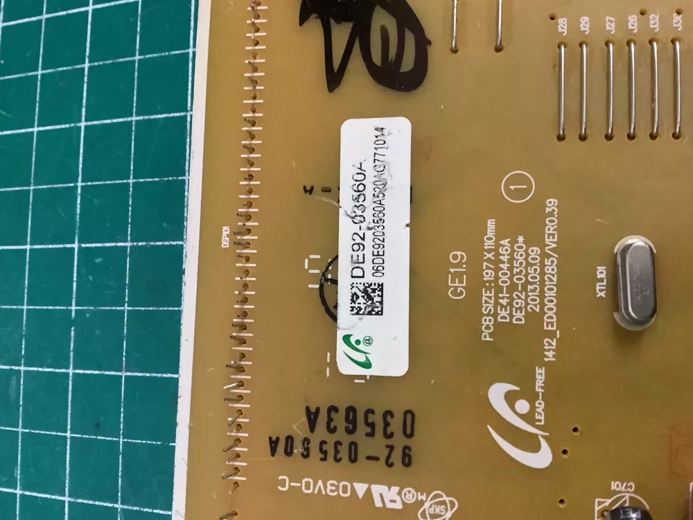 Samsung DE92-03560A Microwave Control Board AZ184849 | NR2692