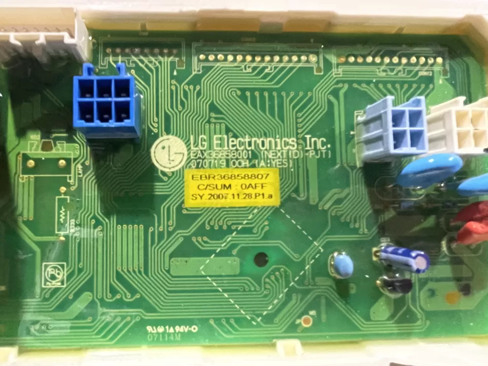 LG EBR36858807 Dryer Control Board AZ113192 | Wmv669