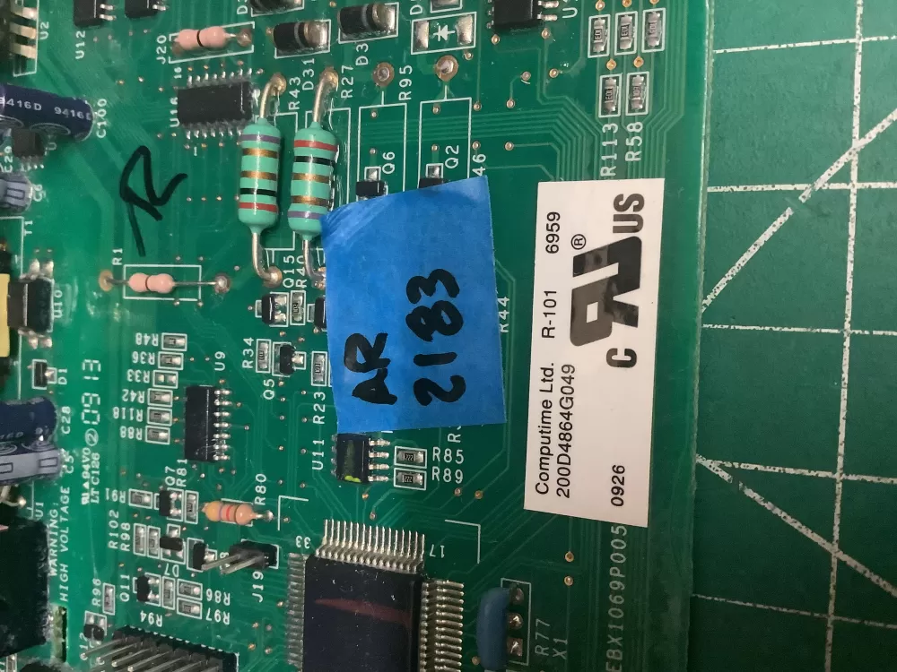 GE 200D4864G049 EBX1069P005 Refrigerator Control Board AZ197752 | AR2183