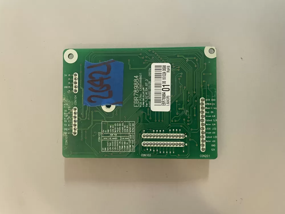LG EBR78988401 Refrigerator Control Board Dispenser Display AZ191791 | KM2642
