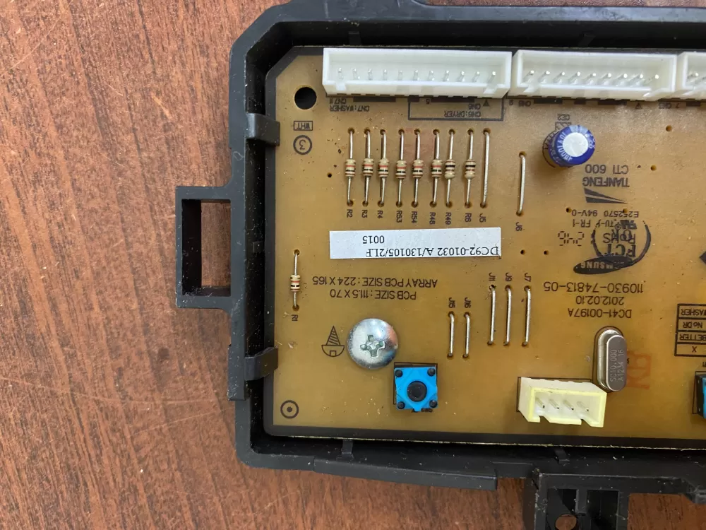 Samsung DC92-01032A Washer Control Board AZ33638 | BK1685