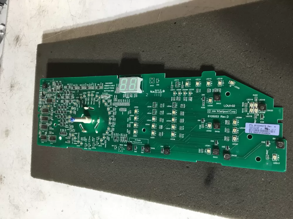 Whirlpool W10249219 W10249220 Washer Control Board