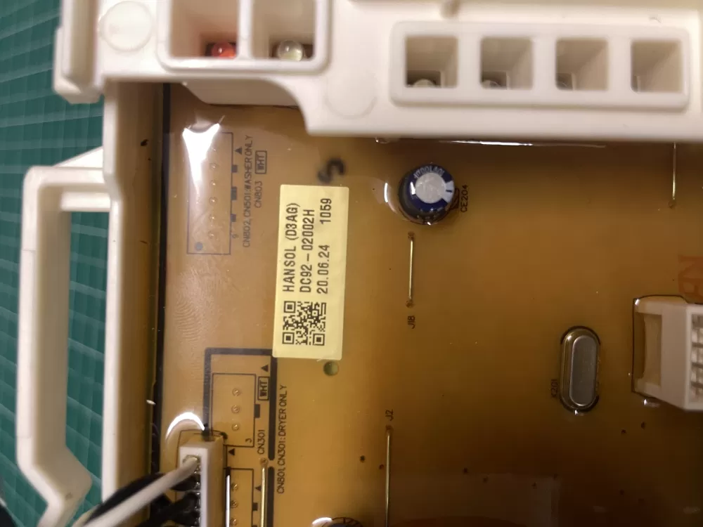 Samsung DC92-02648A Washer User Interface Control Board AZ202668 | Wmv823