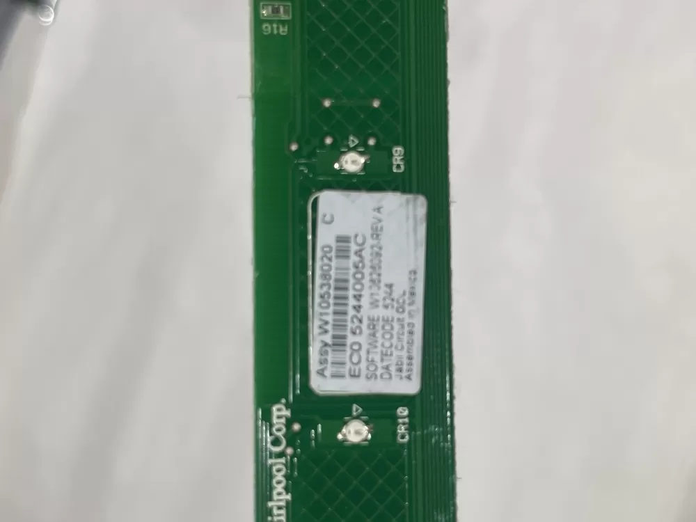 KitchenAid Whirlpool W10538020 Dishwasher Control Board AZ156494 | Wm10