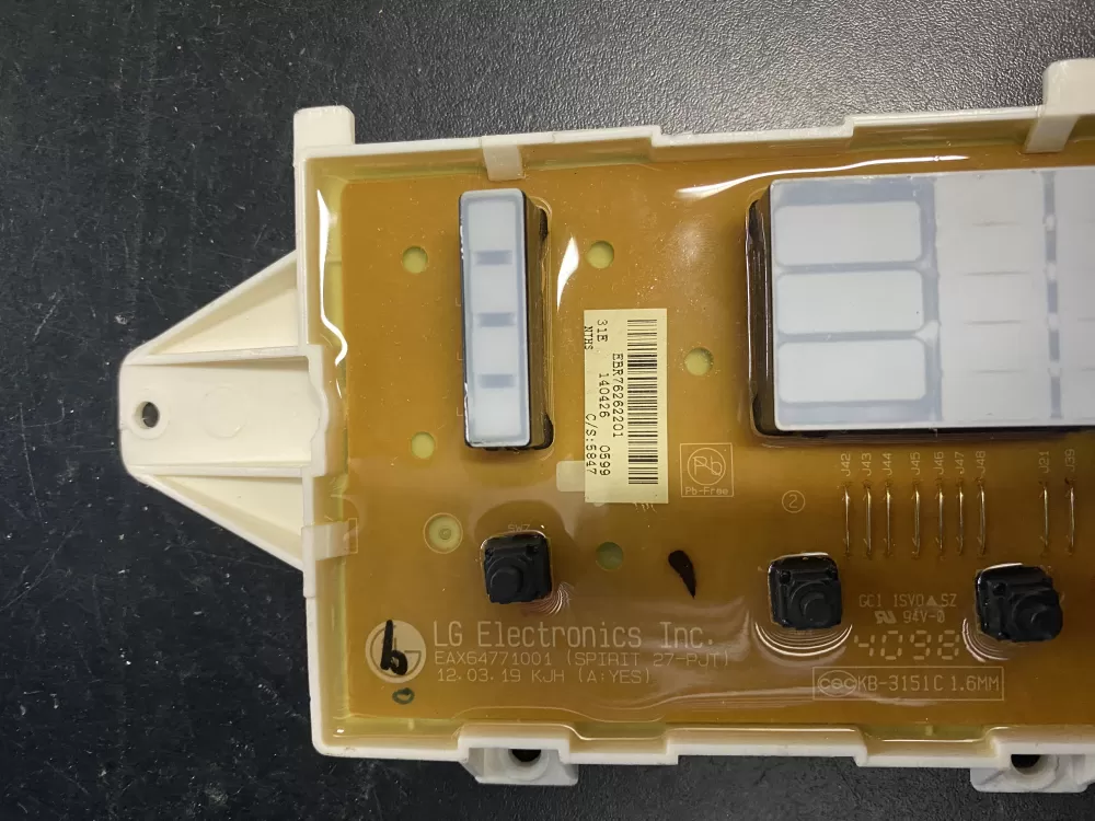 LG EBR76262201 EBR75446006 PS7793226 Washer Board AZ12978 | BKV284