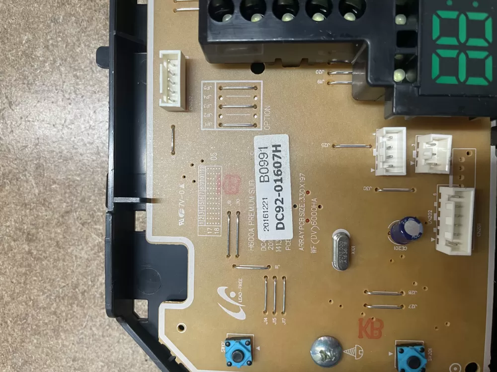 Samsung DC92-01607H Dryer Control Board AZ12976 | KMV137