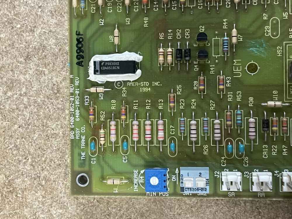 6400-1052-01 Trane Furnace Control Board AZ21770 | KM1215