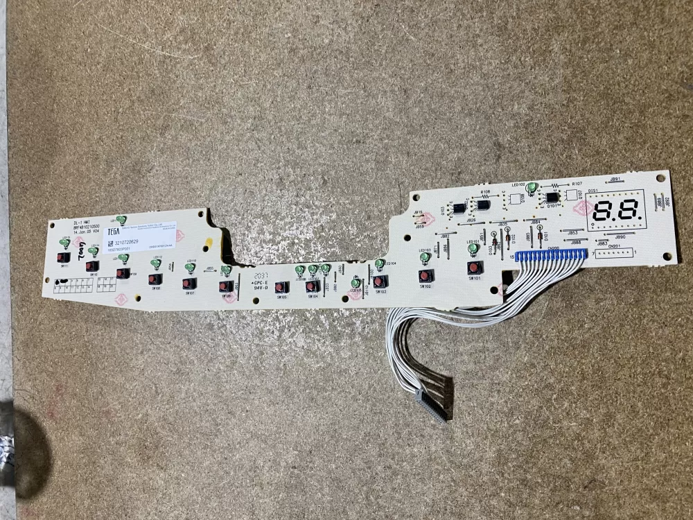 GE 165D7803P001 Dishwasher Control Board