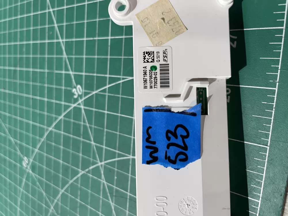 Whirlpool W10671940A Dishwasher Control Board Interface AZ193381 | Wm523