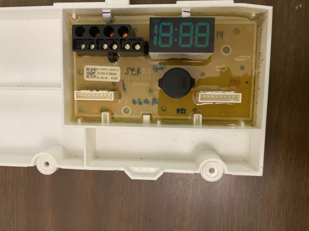 Samsung DC92 01864A Washer Control Board Display AZ89314 | BK1145