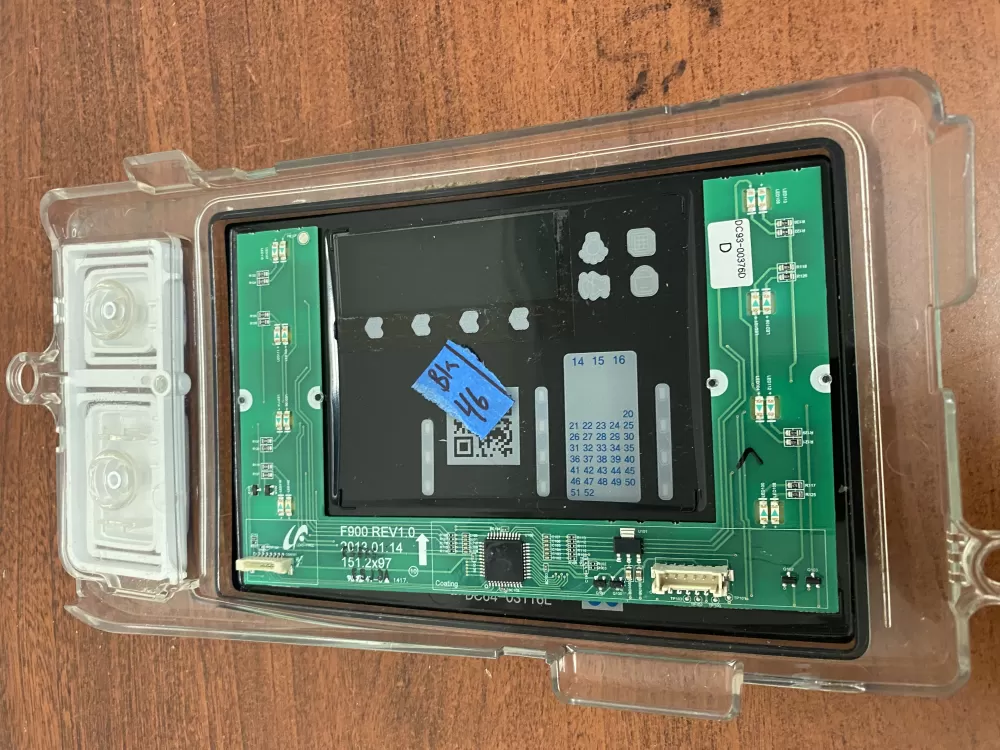 Samsung DC92-01607J DC94-06643A Dryer UI Control Board AZ39096 | BK46