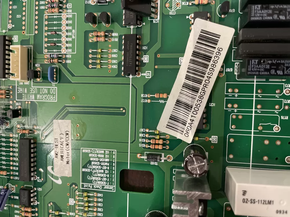 Samsung DA41-00538G DA41-00537A DA41-00538G Refrigerator Control Board