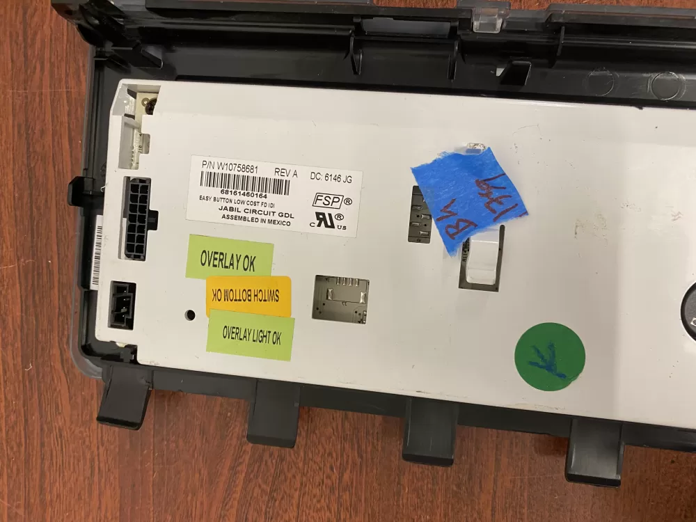 Whirlpool W10758681 Refrigerator Control Board AZ44382 | BK1759