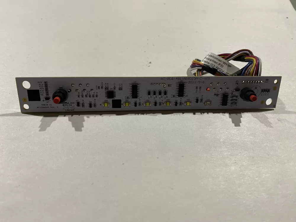 Whirlpool W11612331 Washer Touch Sensor Control Board AZ185960 | BK2725