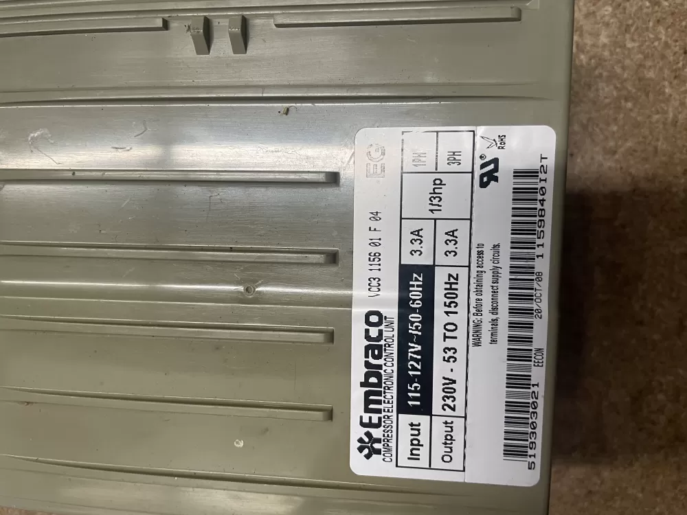 GE WR55X10504 Refrigerator Inverter Control Board AZ11463 | KM872