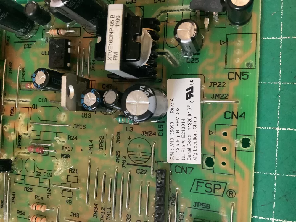 Whirlpool WPW10135090 Refrigerator Main Control Board AZ219493 | NR83