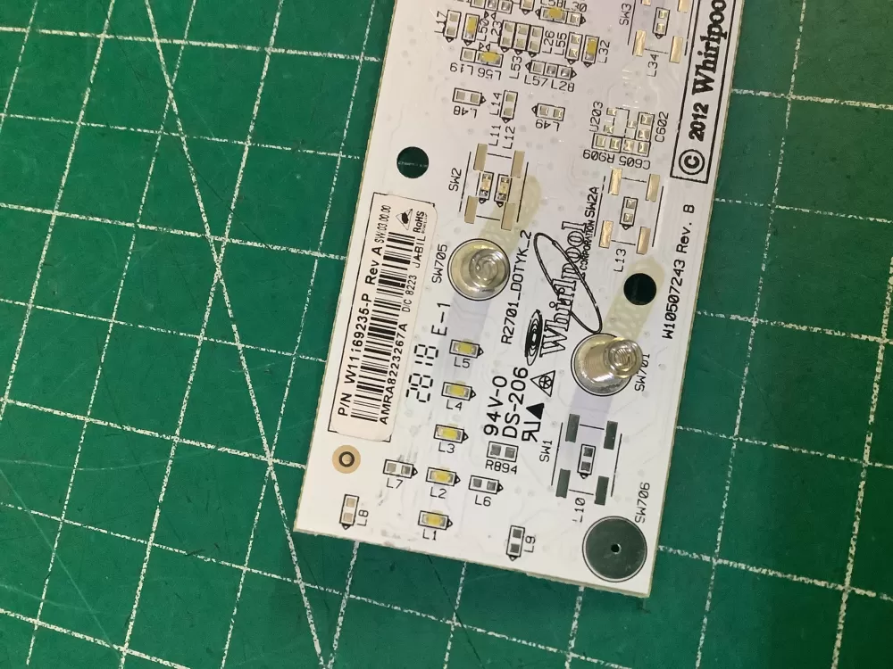 Whirlpool W11169235 Refrigerator Control Board whirlpool AZ208150 | NR67