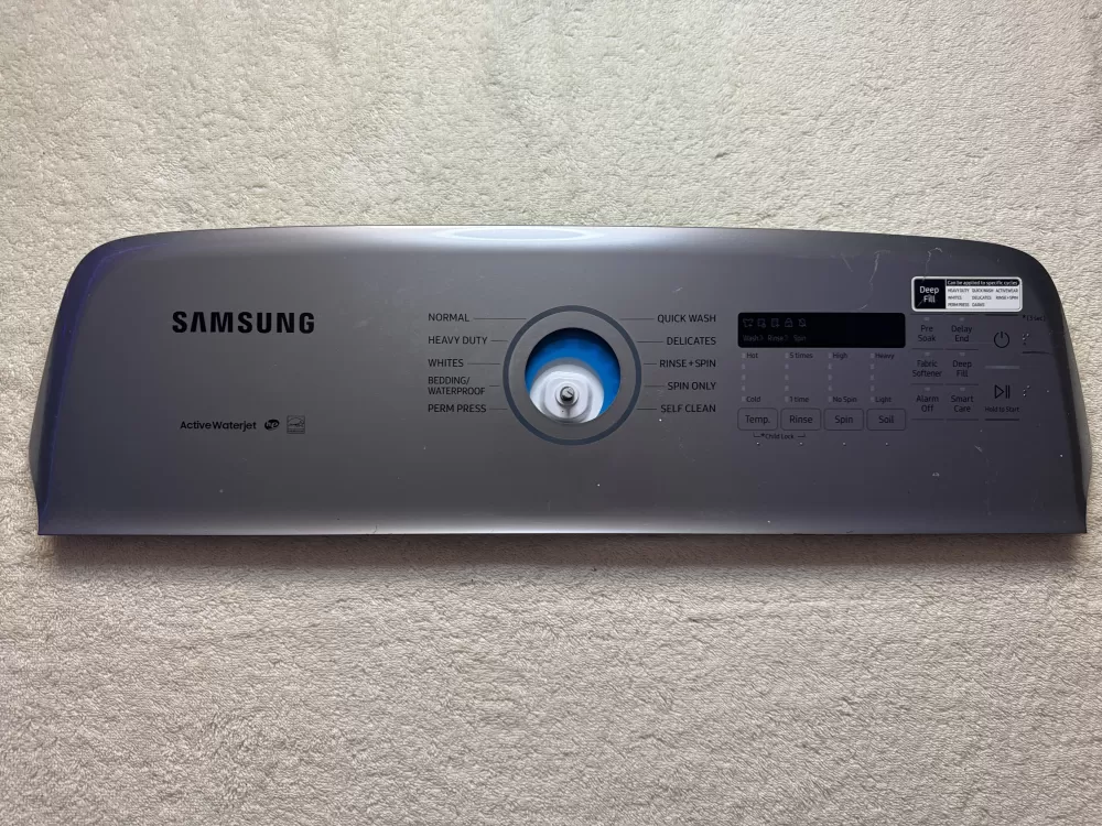 Samsung DC64-03825G Washer Control Board Panel Console Display