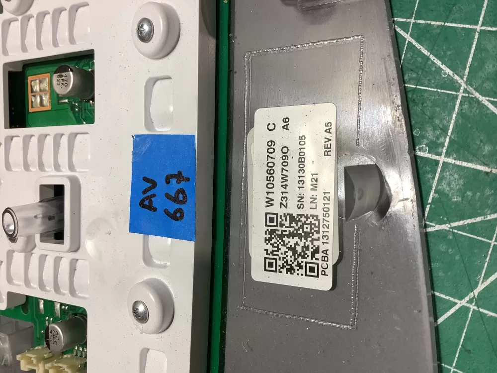 Whirlpool W10560709 Washer Control Board User Interface Panel AZ186534 | AV667
