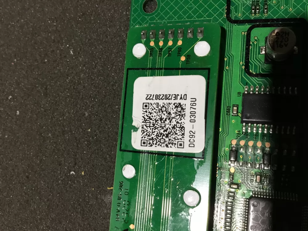 Samsung DC92 03076U Dryer Control Board AZ89959 | NR792