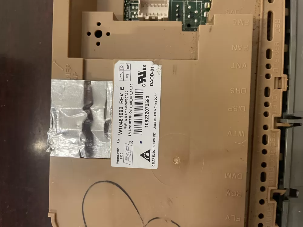 Kenmore W10481091 W10866118 AP6027291 Dishwasher Control Board AZ46142 | KM288