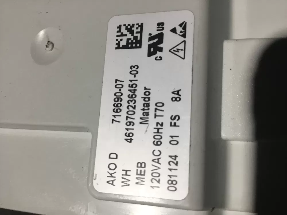 Whirlpool 461970236451 03 Washer Control Board AZ96572 | NR73