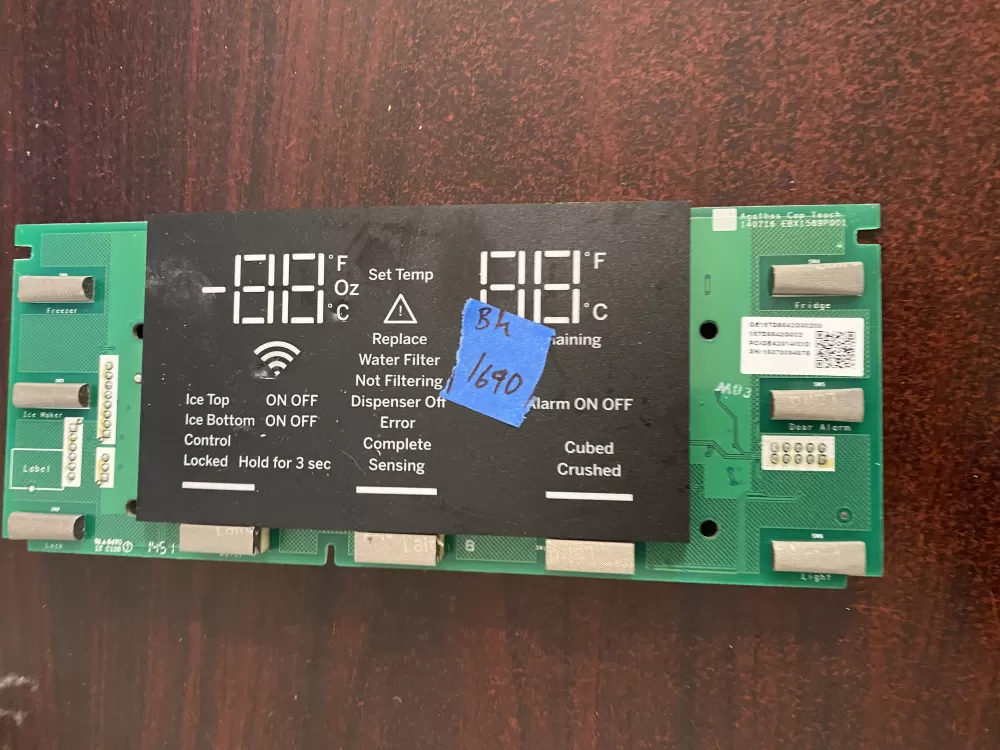 GE WR55X41025 197D8542G002 Refrigerator Control Board Dispenser AZ34776 | BK1690