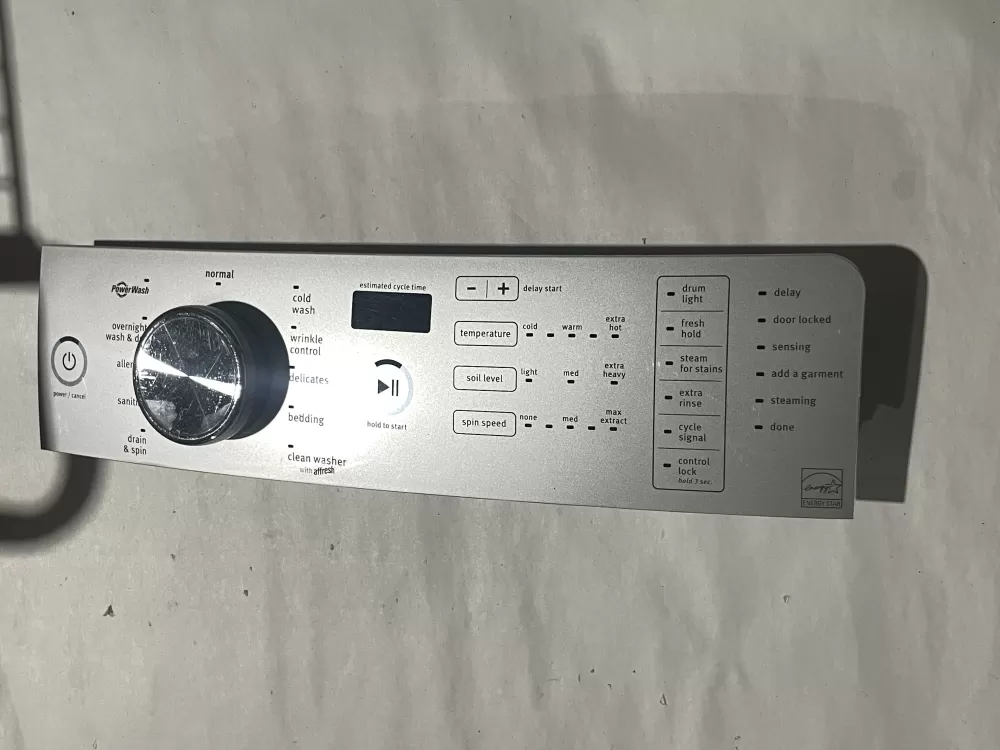 W10468515 Whirlpool Washer Control Panel