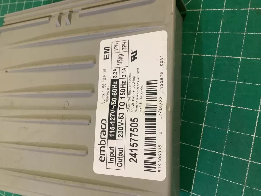 Refrigerator Inverter Board VCC3 1156 QA F 06 241577505 AZ195071 | NR657