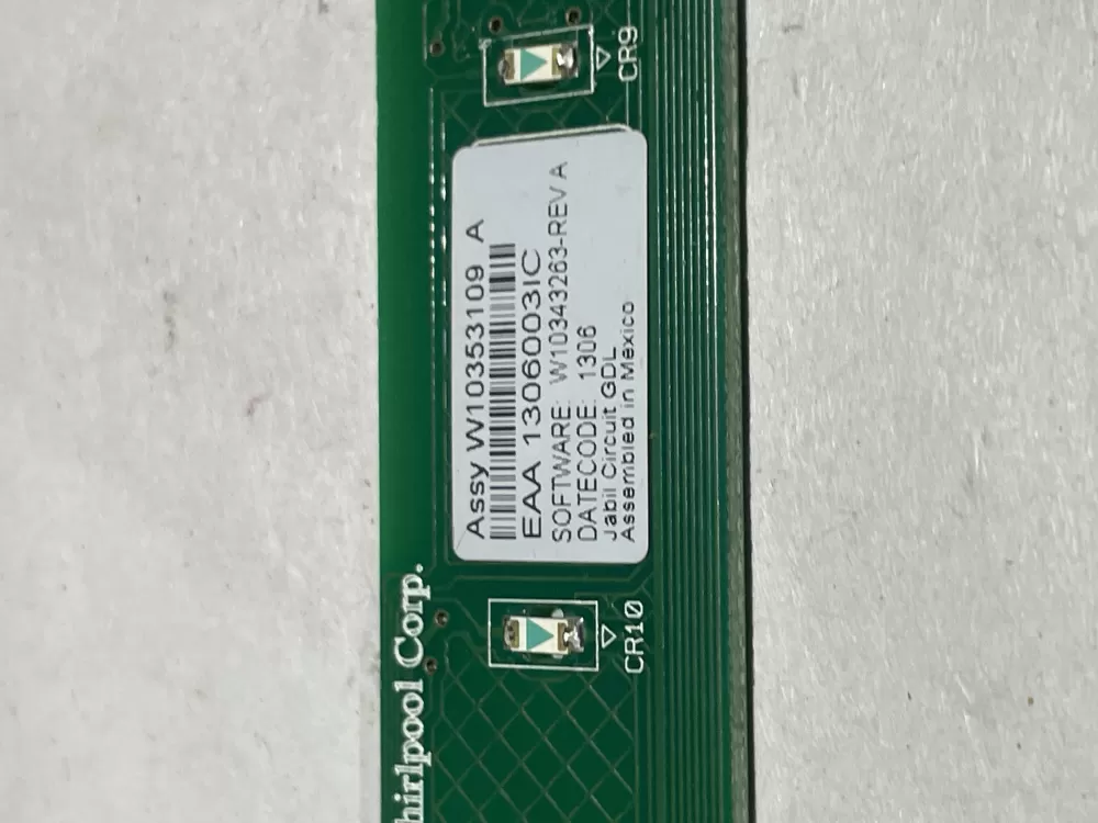 Whirlpool W10353109 Refrigerator Control Board AZ149695 | Wmv692