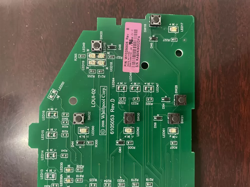 Whirlpool W10256505 WPW10256505 PS11751271 Washer Control Board