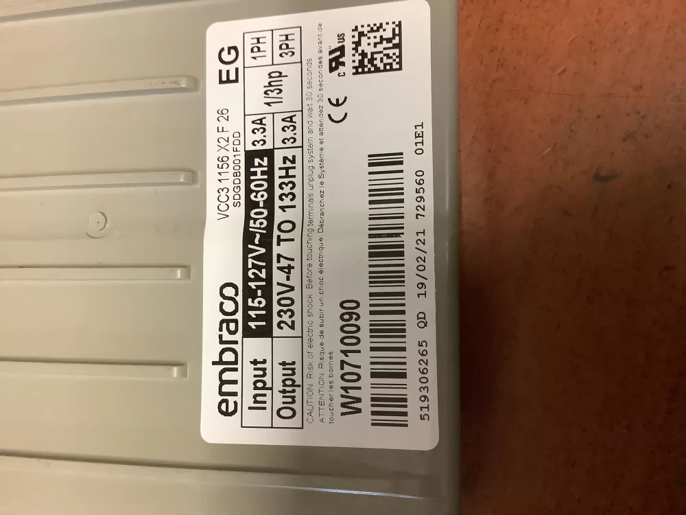Kenmore W11087200 Refrigerator Control Board Inverter AZ225010 | BG342