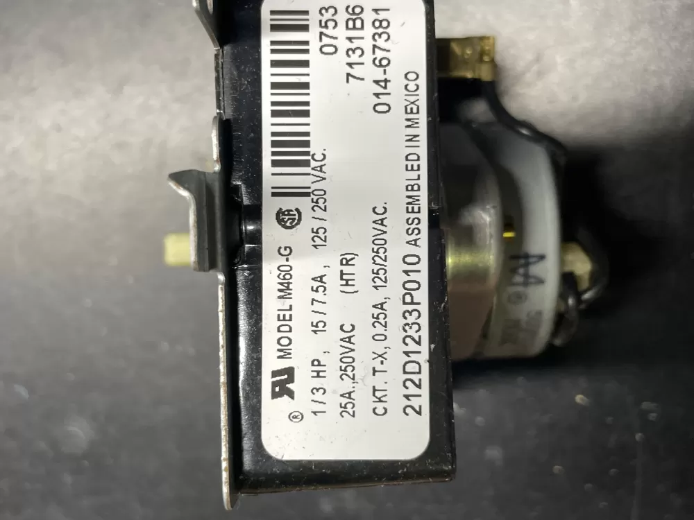 Hotpoint GE 212D1233P010 WE4M362 Dryer Timer AZ35862 | Wm445