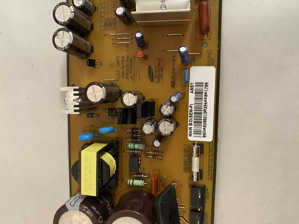 Samsung DA92-00215R Refrigerator Inverter Control Board AZ201627 | BK2363