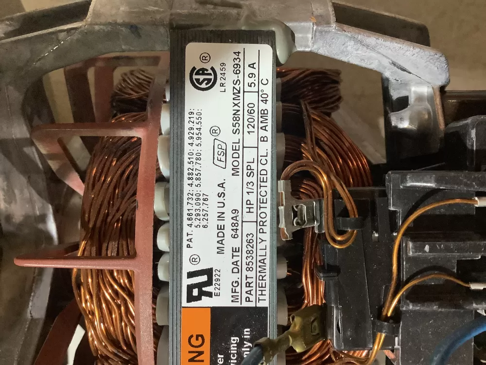 Kenmore  Kitchen Aid  Maytag  Whirlpool 279787SKID 661655 3387185 3388237 3388238 3391890 3391891 3391893 3395654 8528320 8538263 8539556 W10250900 W10317045 W10396028 W10438969 W10508322 279787 Dryer Kitchen Aid Motor