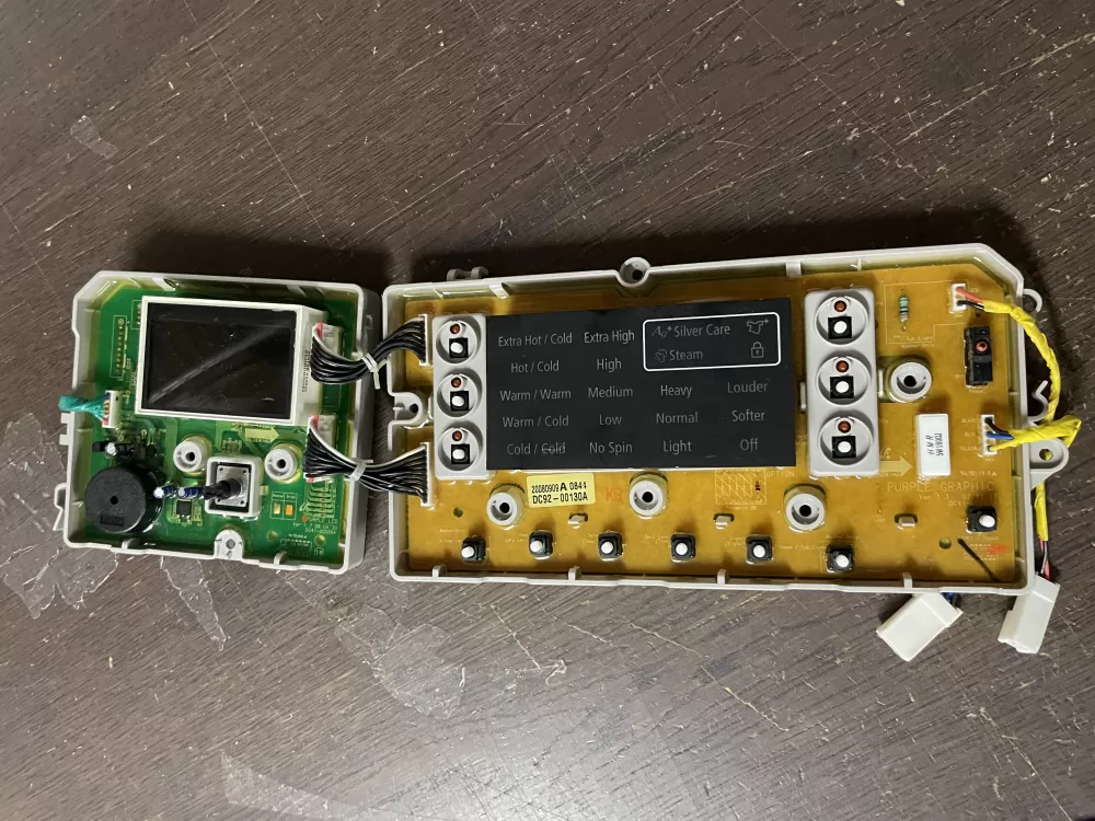 Samsung DC92-00130A  DC92-00125A Washer UI Control Board