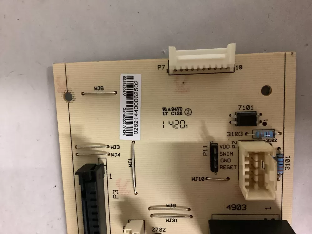 Whirlpool w10918329 w1127563 Microwave Control Board AZ208487 | ZC137